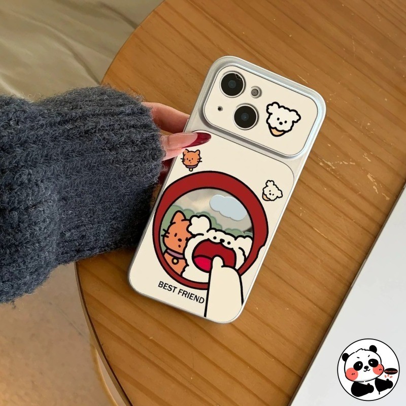 น่ารักลูกสุนัขกระจกเคสโทรศัพท์สําหรับHonor X9D X9Cสมาร์ทX9B X8C X8B X8A X7D X7C X7B X6C X6B X6A X6S 