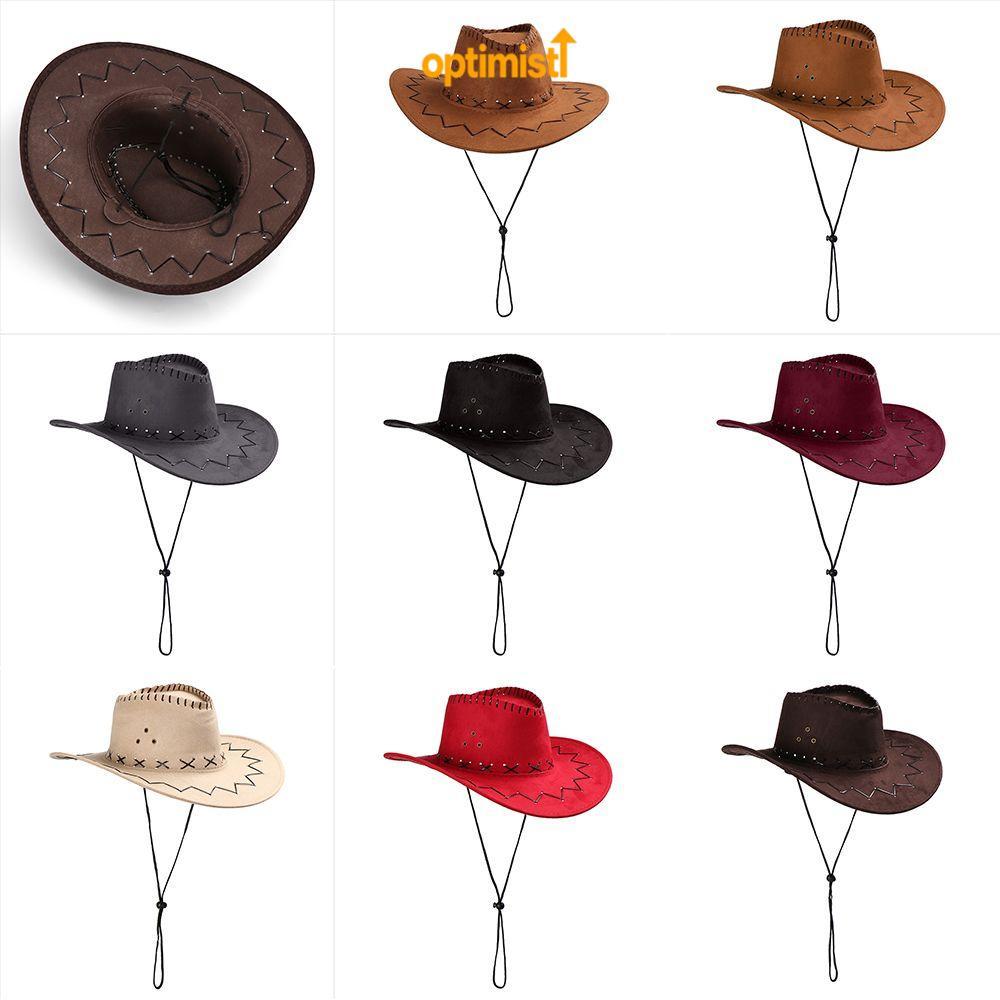 OPTIM Cap Suede Men Lady Fashion Fancy Dress