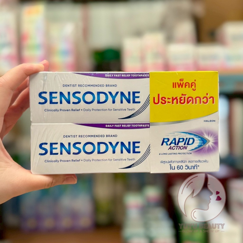 Sensodyne Toothpaste Rapid Action 100 G. แพคคู่