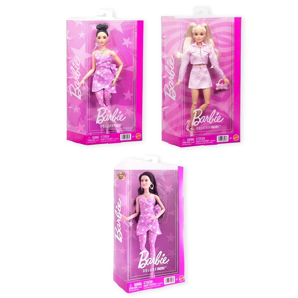 ของขวัญวันเกิด Barbie Barbie Doll Deluxe Fashion Series Denim Collection Raquelle Face Model