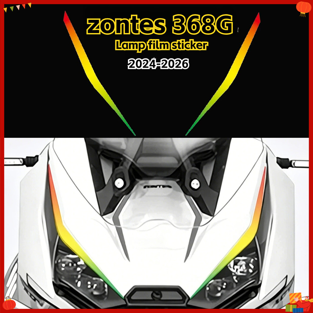 สําหรับ Zontes 368G ไฟหน้าสติกเกอร์กันน้ํา TPU ฟิล์มป้องกันรูปลอก 2024-2026