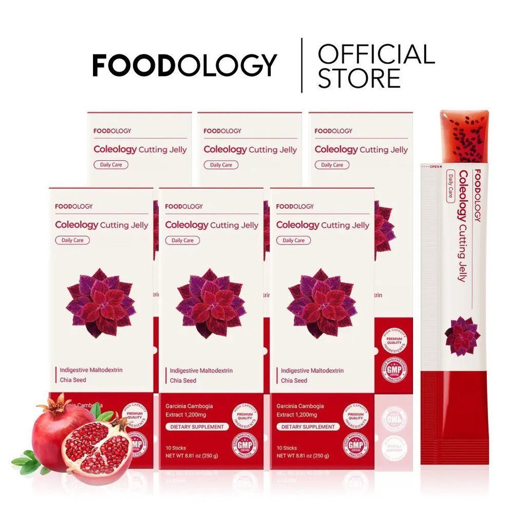 [FOODOLOGY] Coleology 60days Cut Fruit Jelly - ส้มแขก (HCA), คอลลาเจนเมล็ดเจีย, กรดไฮยาลูโรนิก, รสทั