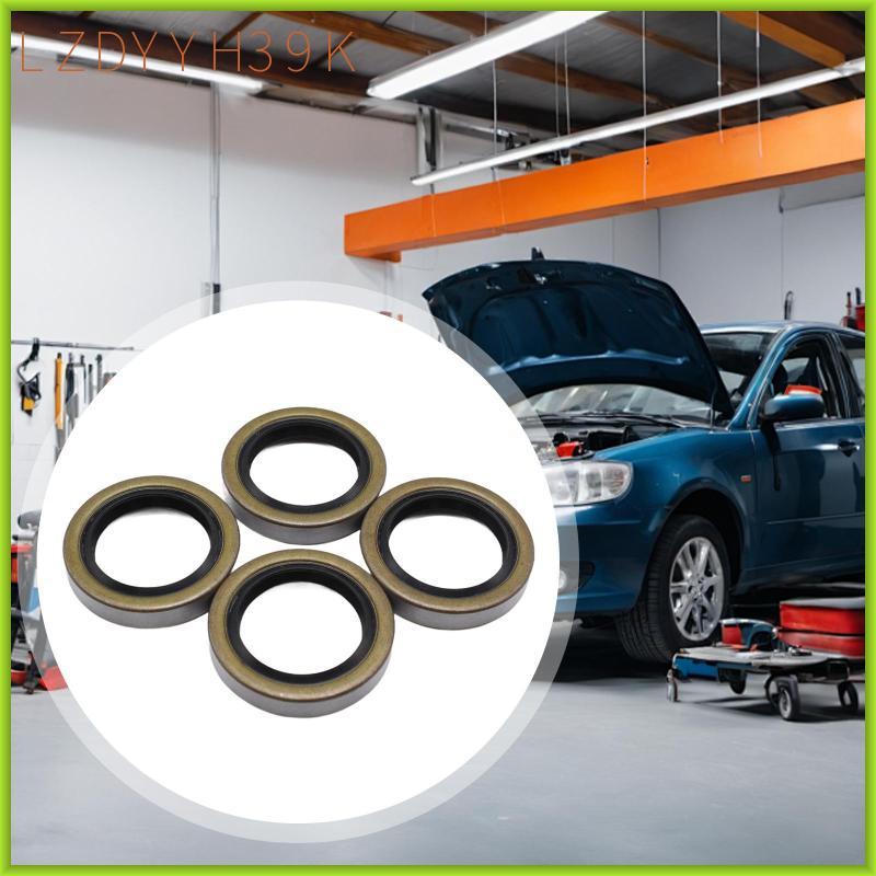 [lzdyyh39k] 4x Trailer Hub Seals 2.25i.371oD Metal Double Lip Seals อะไหล่สําหรับรถพ่วงเรือ