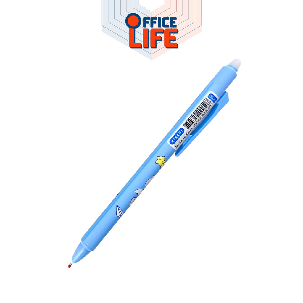 MINAMI (มินามิ) ปากกาเจลหมึกลบได้ ปากกาเจลลบได้ Erasable GEL Pen รุ่น MI-14 ขนาด 0.5 mm ( 1 ด้าม / คละสี ) ราคา ถูกที่สุด ดีลบีเคเค แกลเลอรีภาพที่ 2
