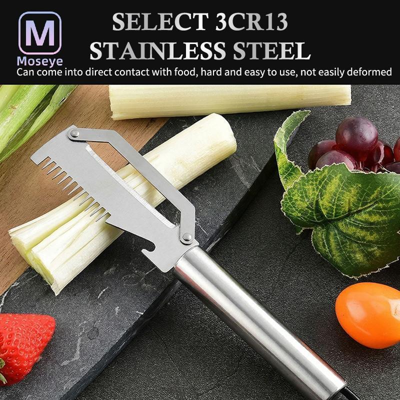 Tianyuanfff 1PC สแตนเลส Scallion Peeling มีด Multi-Functional Handle เครื่องมือผัก Peeler สําหรับ Home ทําอาหารห้องครัวสะดวก Well