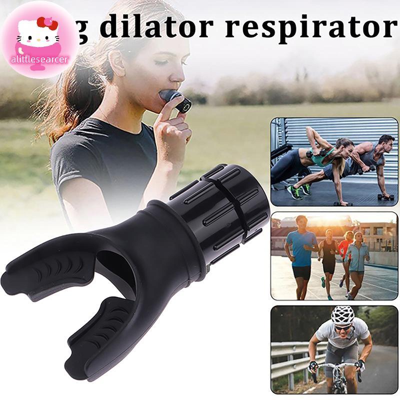 Alittlesearcer Breathing Trainer Lung Respirator อุปกรณ์ฟิตเนส Respiratory ซิลิโคนความสูงการฝึกอบรมกลางแจ้ง Experiratory การออกกําลังกายเครื่องมือ EN