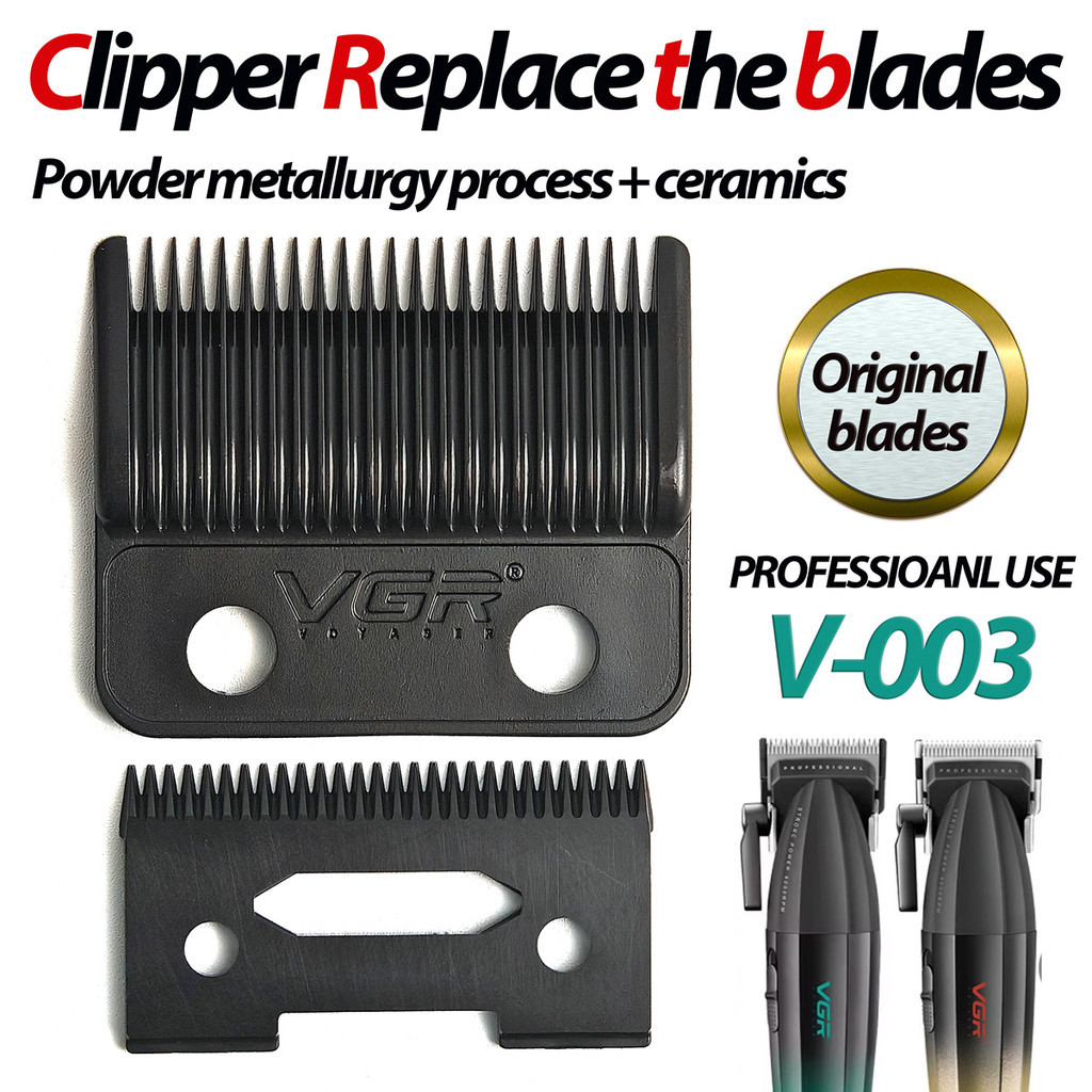 VGR V003 Original DLC FADE ใบมีด V640 V270 ผม Clipper ใบมีด Trimmer เปลี่ยนหัวตัด