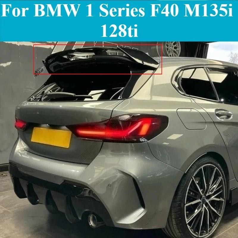 สําหรับ BMW 1 Series F40 M135i 128ti Hatchback สปอยเลอร์ 2019-2024 ด้านหลัง Wing ABS Gloss สีดําทาสี