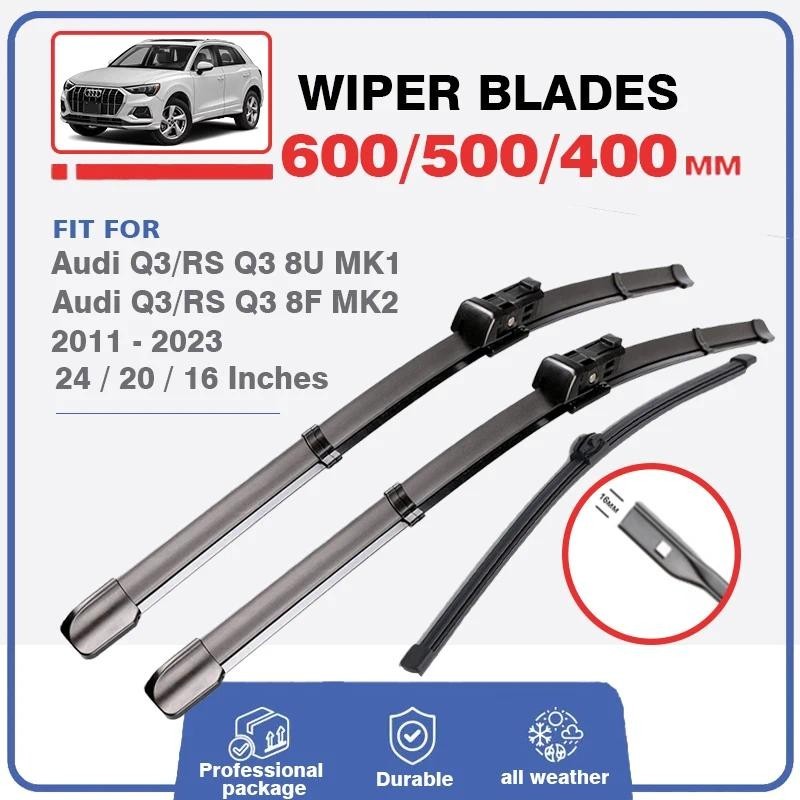 3 ชิ้นด้านหน้าด้านหลังใบปัดน้ําฝนชุดสําหรับ Audi Q3 8U 8F MK1 MK2 RS Q3 SQ3 2011 - 2023 กระจกกระจกหน