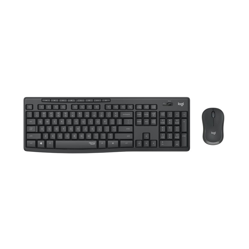Logitech ชุดคีย์บอร์ดและเมาส์ไร้สาย รุ่น MK295 SilentTouch