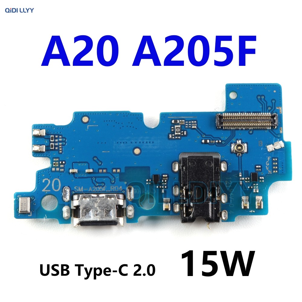 เครื่องชาร์จ USB พอร์ตชาร์จสําหรับ Samsung Galaxy A20 A205 A205F A205FN A205GN Dock Connector ไมโครโ