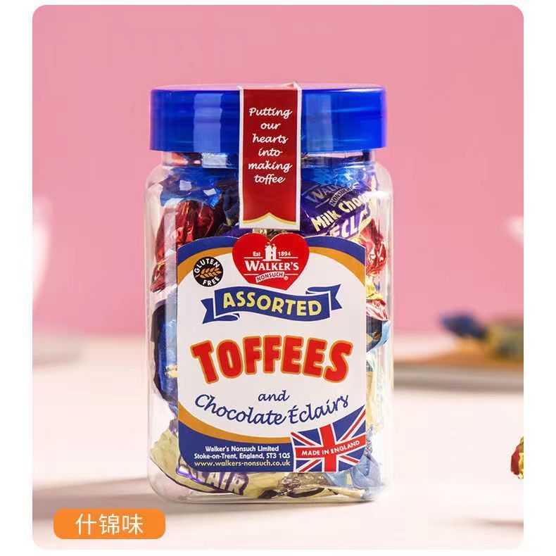 British Original Walkers Walkers ขนมนําเข้า Assorted Sea Salt Toffee Wedding Candy Wedding 130g Can2