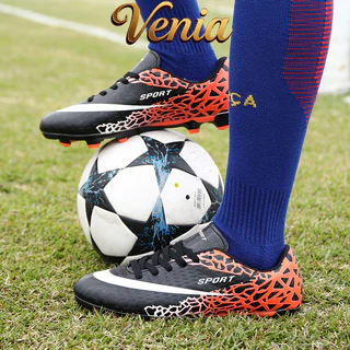 VENIA ผู้ใหญ่ / เด็ก ร้อยเล็บ รองเท้าฟุตซอล - สนามหญ้า / ห้อง หญ้าเล็บ Soccer Football Boots Size31-43