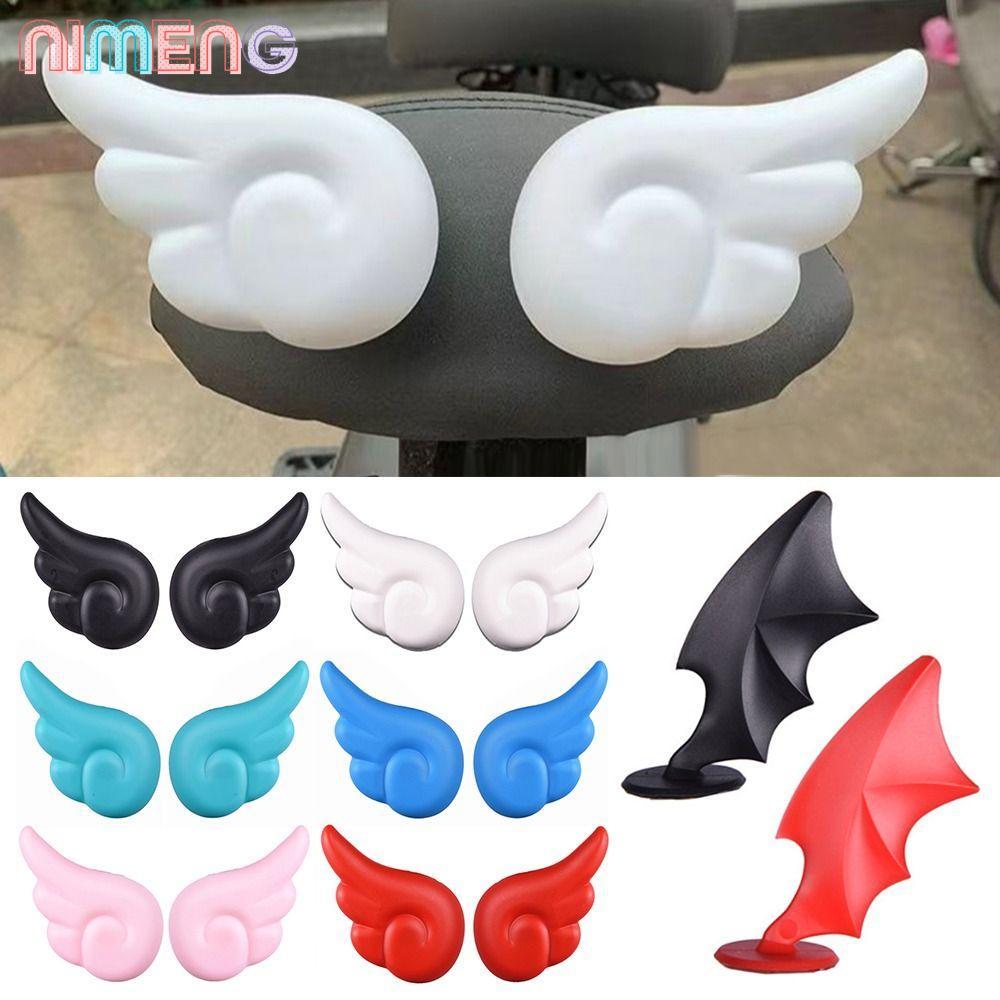 NIMENG 2 ชิ้นหมวกกันน็อคตกแต่งสกู๊ตเตอร์จักรยานสากลที่ถอดออกได้ติดตั้งง่าย