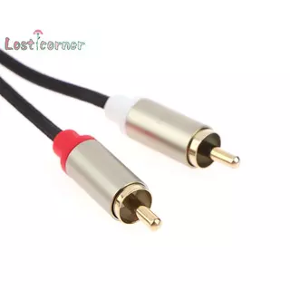 [Lostcorn] Type C To RCA Audio Cable 2 RCA Aux Cord Converter USB C Audio Line สําหรับแล็ปท็อปลําโพงโทรศัพท์มือถือเครื่องขยายเสียงเครื่องขยายเสียงสายถัก 1 เมตร [ใหม่]