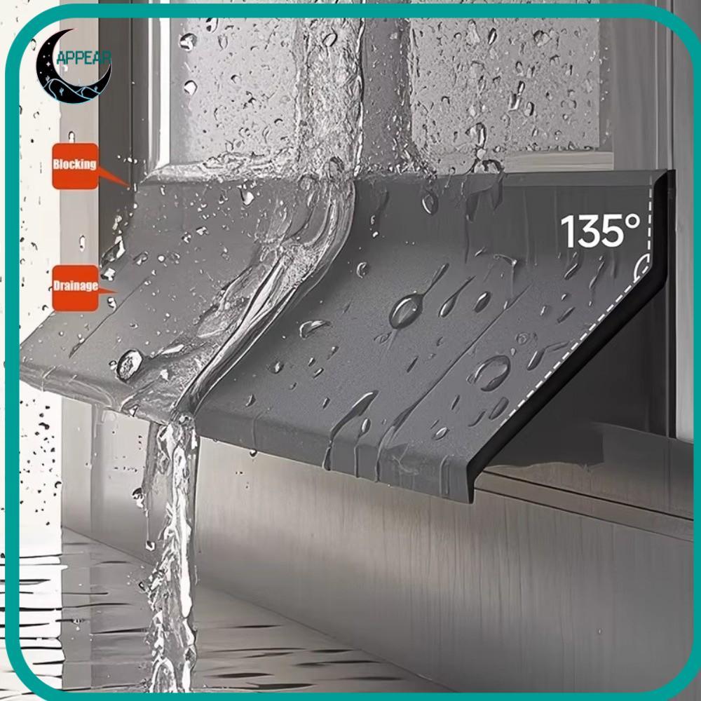APPEAR 50 ซม. แผ่นกั้นกันน้ํา, ฟังก์ชั่นซีลยางหน้าต่าง Water Blocking Bar, Weatherproof Ainproof Water Backflow ขอบหน้าต่างกันน้ํา Deflector บ้านหน้าต่าง