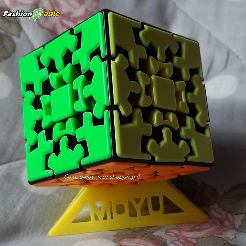 Fashion.shop03 3x3 Gear Cube Oril Stierless Smooth and Gear Mechanicalers Perfect Puzzle CAD