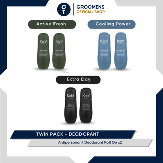 Kahf Twin Pack Antiperspirant Deodorant Roll On 45 ml (2 pcs)