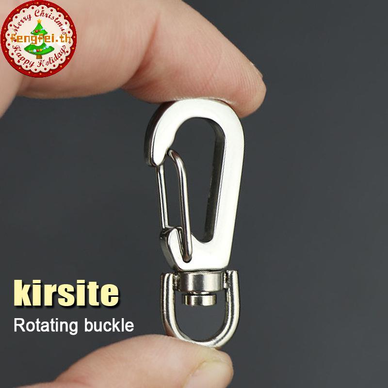 FENGFEI Mini Carabiner สังกะสี สำหรับการปีนเขาและพวงกุญแจ