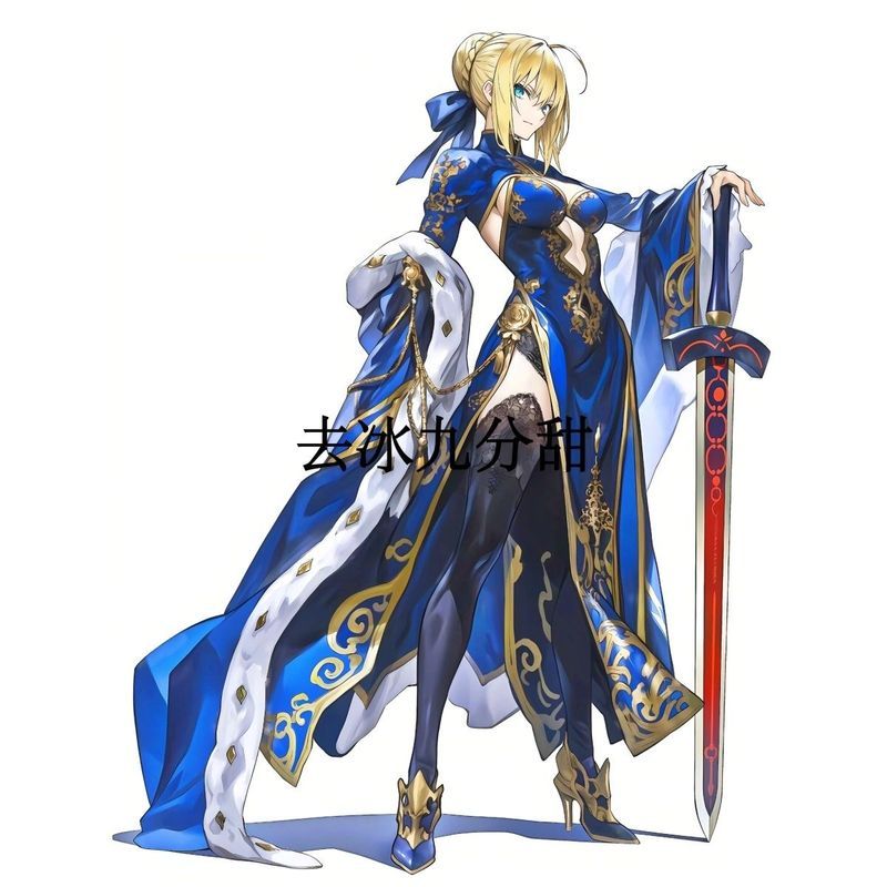 Fate/stay night/Saber/动漫二元fate边 แบบใช้แล้วทิ้ง saber 立体孩子/vlle