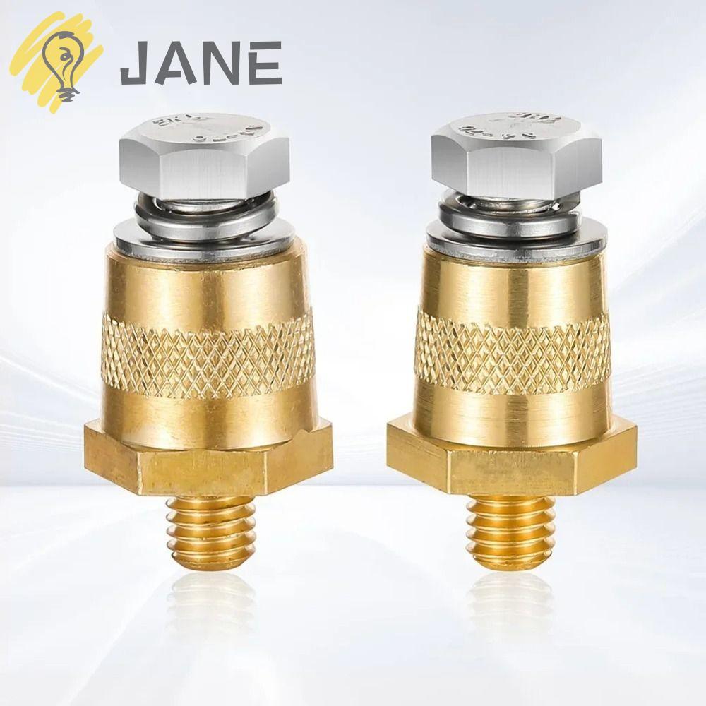 เทอร์มินัลโพสต์แบตเตอรี่ JANE, M8 พร้อมอะแดปเตอร์เสาแบตเตอรี่เกลียวตัวผู้, เทอร์มินัลขั้วต่อ M8 ทองเ