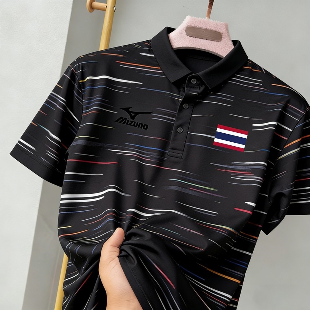 เสื้อโปโลมิซูโน่สำหรับแบดมินตันและทีมชาติ เหมาะสำหรับทุกเพศ สวมใส่ได้ในโอกาสพักผ่อนและออกกำลังกาย ราคา ถูกที่สุด ดีลบีเคเค