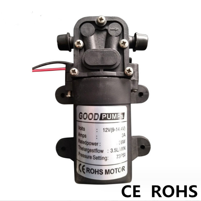 ปั๊มเครื่องพ่นสารเคมีไฟฟ้าการเกษตร 12V36W ปั๊ม Bojin 5206H ปั๊มน้ํา DC แรงดันสูงขนาดเล็กปั๊มลูกสูบ