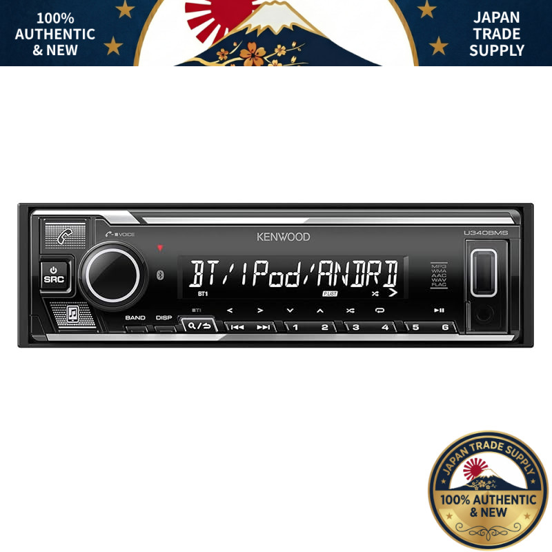 Kenwood 1DIN Audio with Bluetooth U340BMS KENWOOD