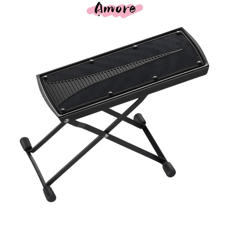 Amore Compact Guitar Footrest ปรับความสูงได้ เหมาะสําหรับตําแหน่งการเล่นดีขึ้น