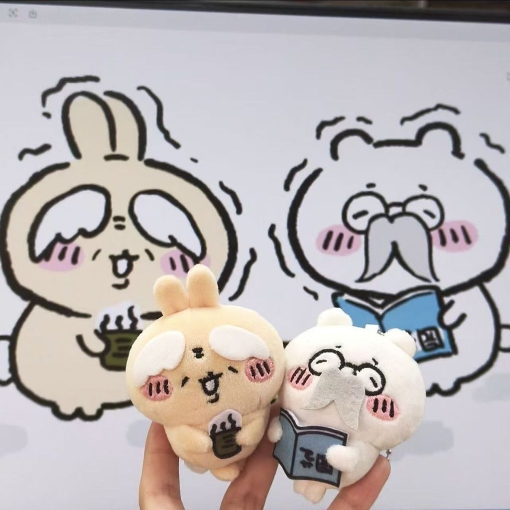 Chikawa บทคัดย่อสไตล์ของเล่นตุ๊กตากระเป๋าจี้ Hachiware Usagi Momonga ของขวัญวันเกิด