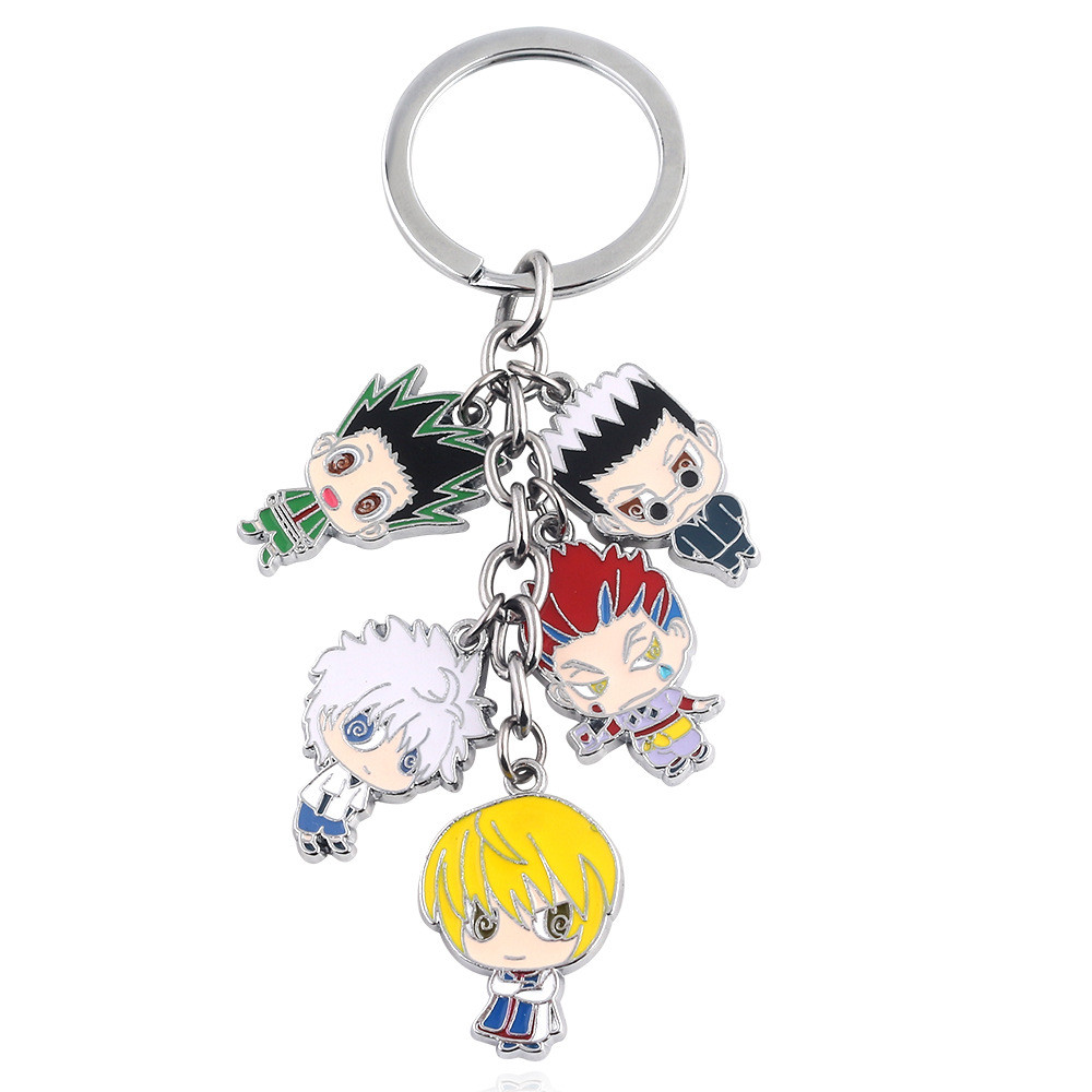 ภาพเคลื่อนไหว สินค้า HUNTER x HUNTER Full-Time Hunter โลหะ 5 ชุดจี้ตุ๊กตาพวงกุญแจจี้