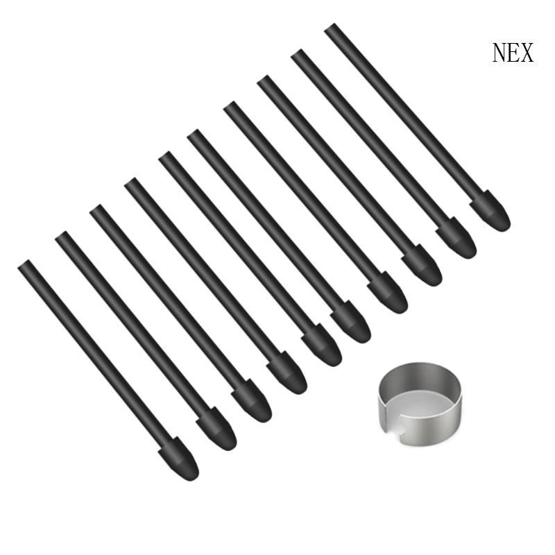 NEX 10 แพ็คปากกาพื้นผิว Nibs PW517 PW110 สําหรับ KD200 เครื่องมือศิลปะดิจิตอลป้องกันความเมื่อยล้า