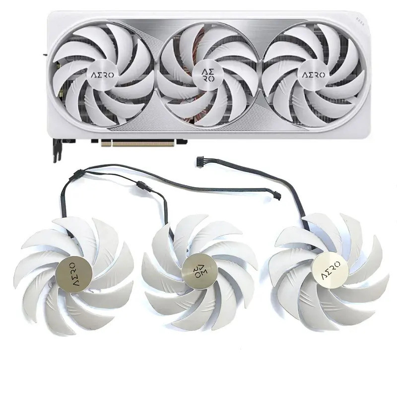 3 พัดลม GAH3S2U PLD10020S12H 107 มม.พัดลม GPU สําหรับ Gigabyte RTX4080 Super RTX4090 AERO เปลี่ยนพัด