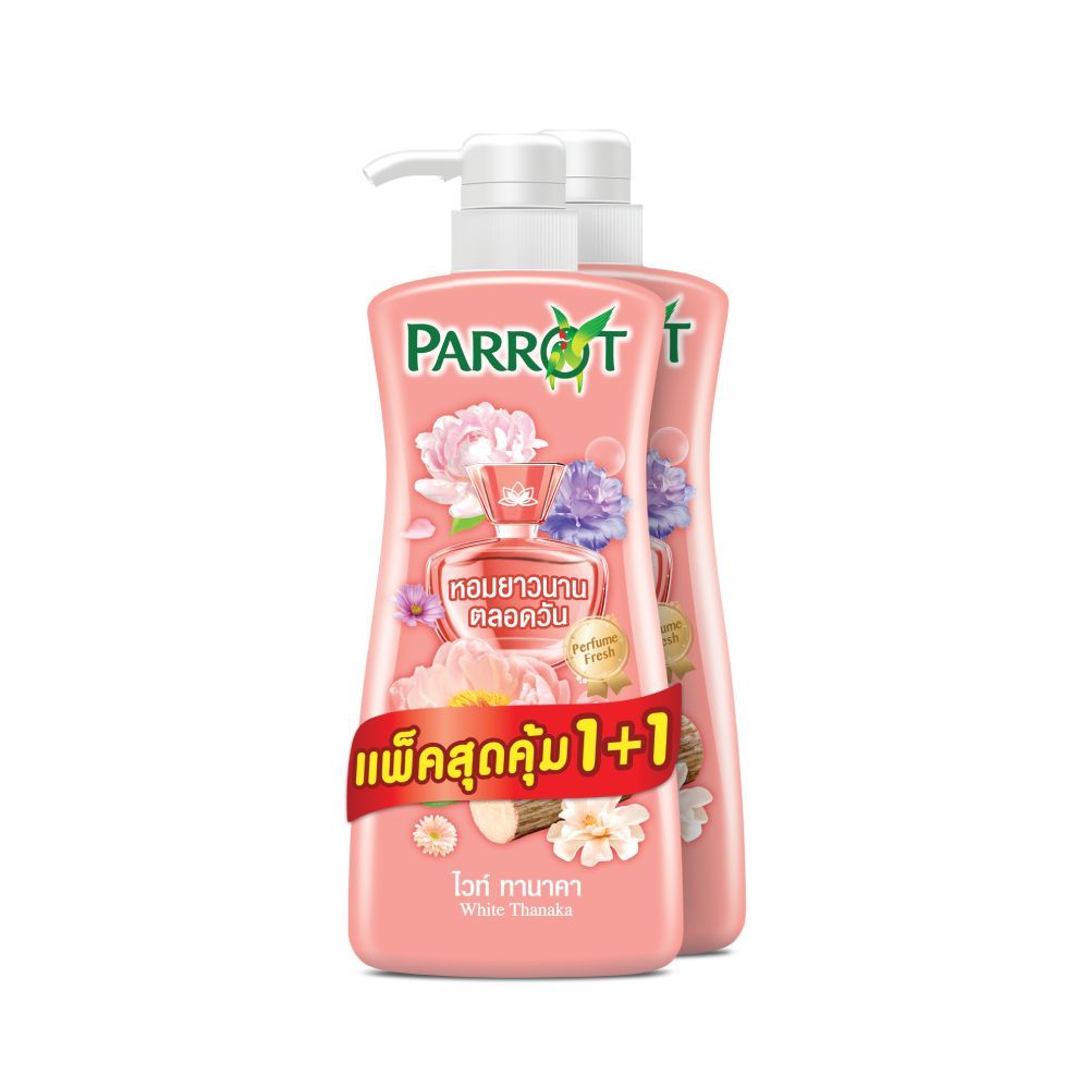 [สินค้าส่งด่วน] แพรอทครีมอาบน้ำ ทานาคา 450 มล.X2 PARROT THANAKA 450 ML.X2