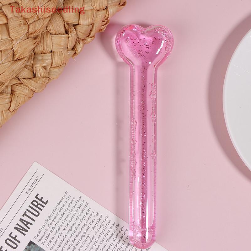 (Takashiseedling) รูปหัวใจ Ice Globes สําหรับผู้หญิง Facials Cooling Beauty Balls Face Rollerpress Ice Ball Eye Massager ตู้แช่แข็ง Globes เครื่องมือ