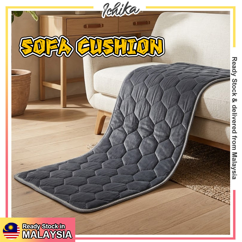[2 COLOUR][OCTAVIA Kousen Sofa Plush Anti Gelincir – Cushion Kerus/Bangku Empat Musim]