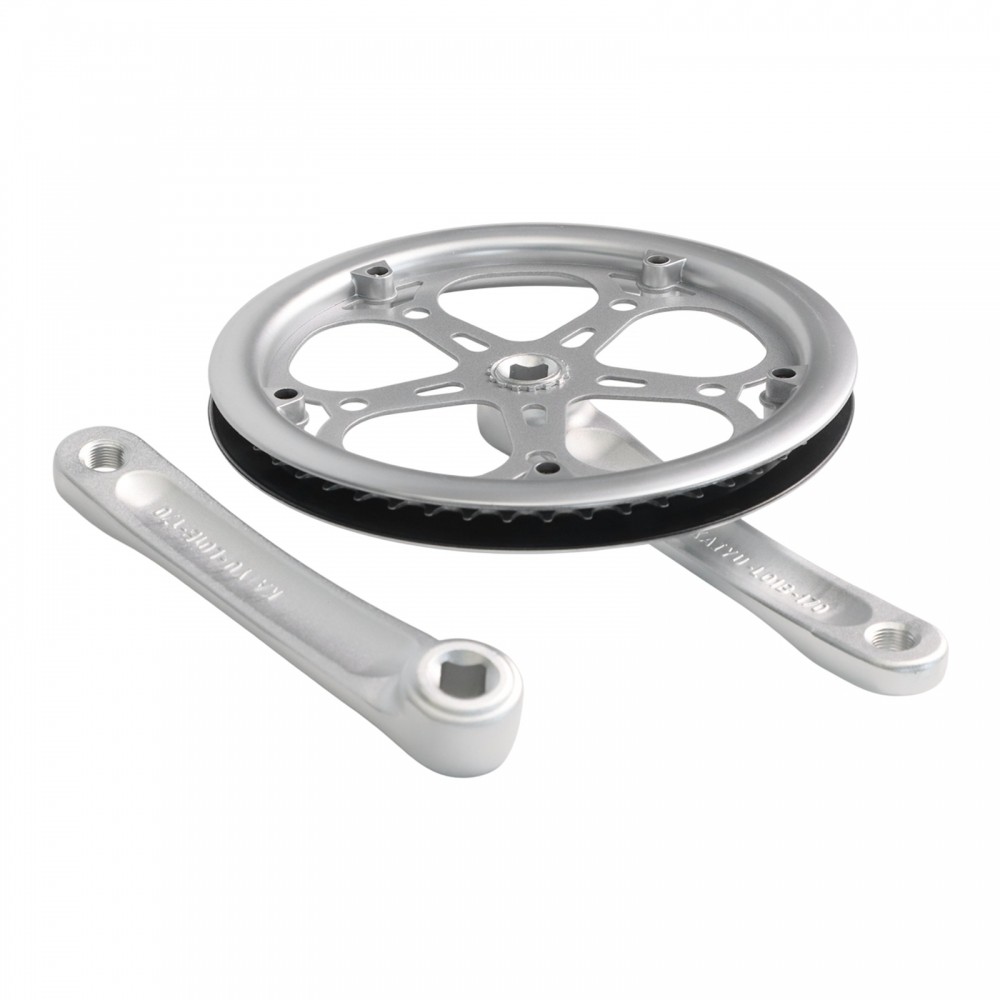 จักรยานพับ Crankset พร้อมแขนข้อเหวี่ยงขนาด 52T และ Square Hole สําหรับใช้งานง่าย