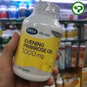 Mega We Care Evening Primrose oil 1000 mg เมก้า วี แคร์ EPO 1กระปุก [100เม็ด]