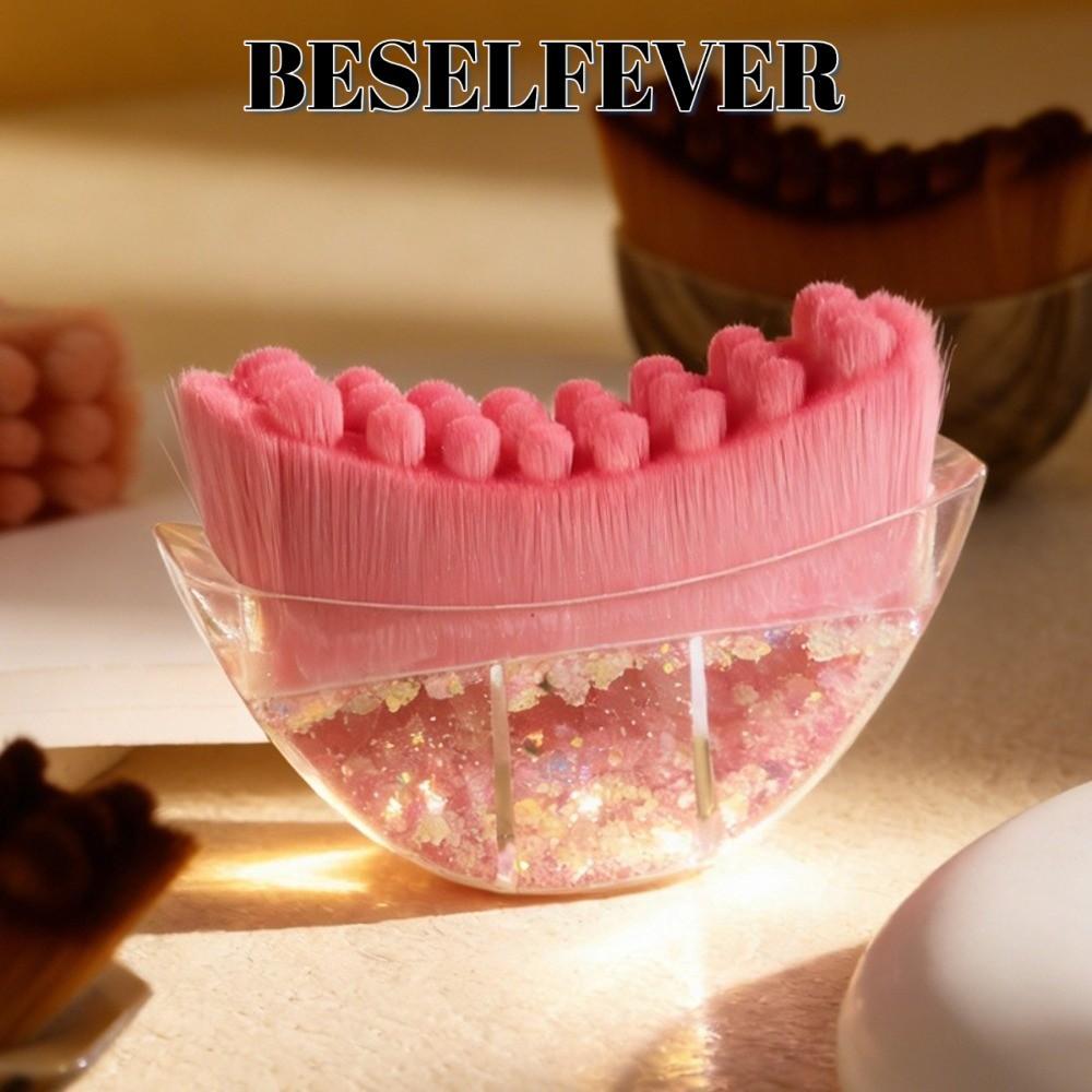 BESELFEVER แปรงหน้าคอนทัวร์น้ําเหลือง, คางมัลติฟังก์ชั่นลดบวมเครื่องนวดคอนทัวร์สําหรับขากรรไกร, ของขวัญคริสตัลสีชมพูแบบพกพาน้ําเหลืองระบายน้ําแปรงหน้า