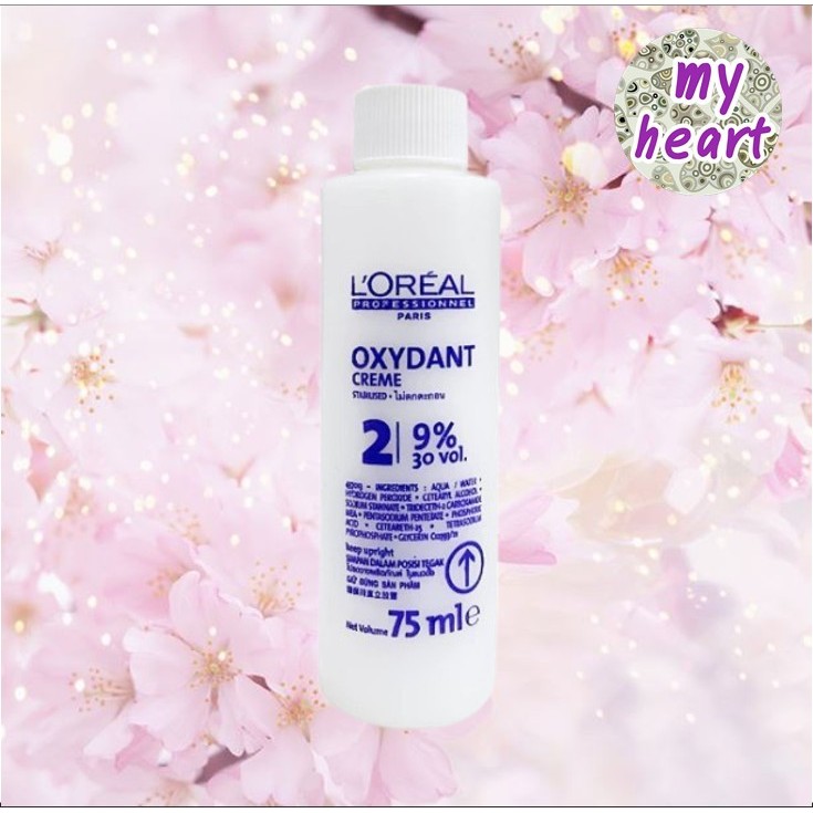 Loreal Oxydant Creme 9% 30 Vol 75 ml ออกซิแดนท์ครีม ใช้สำหรับผสมกับผลิตภัณฑ์ย้อมสีผม
