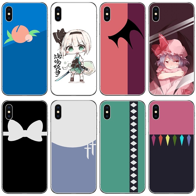 Touhou โครงการเคสโทรศัพท์สไตล์มินิมอลเหมาะสําหรับ iphone6/7/8plus Apple 11PRO MAX/x/xr/xs/Huawei p30