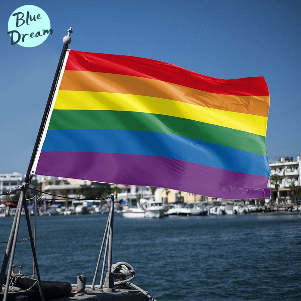 ธงสายรุ้ง LGBT ผืนใหญ่ ประดับบ้าน แคมป์ปิ้ง เทศกาล Pride Month 🏳‍🌈