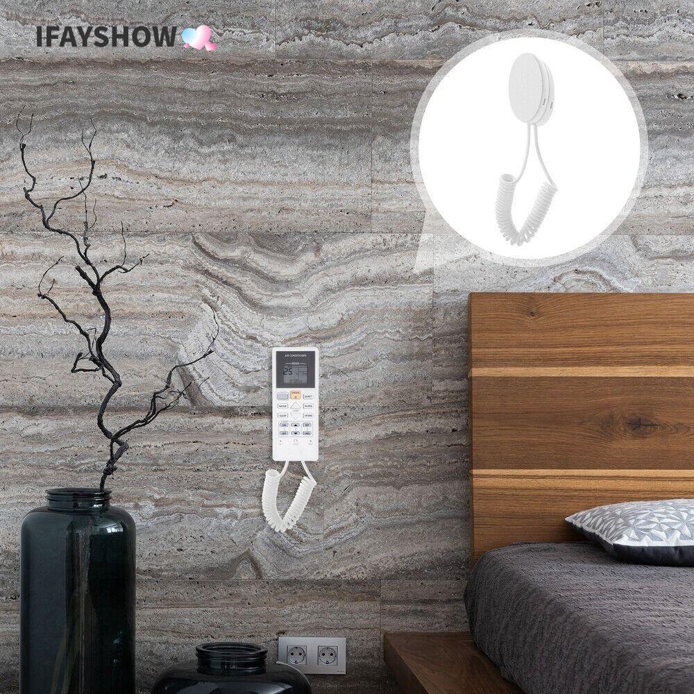 IFAYSHOW ที่วางระยะไกล, สายรักษาความปลอดภัยรีโมทคอนโทรลพลาสติกเชือกป้องกันการสูญหาย, ที่วางรีโมทติดผนังคุณภาพสูงบ้าน