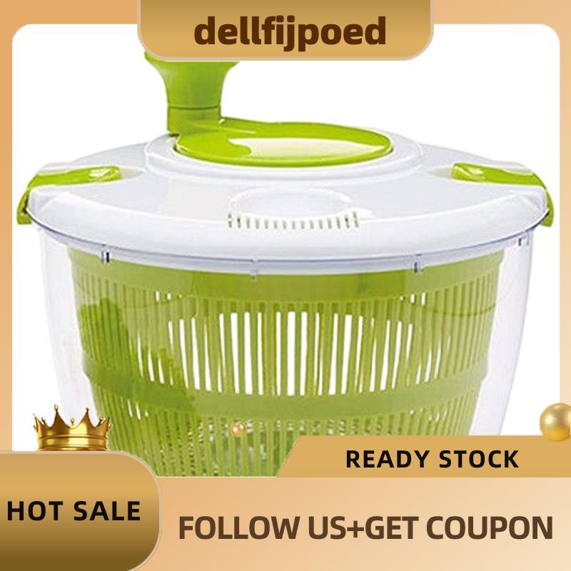 delfijpoedสลัดขนาดใหญ่ Spinner 5 Quarts-Wash, Rotatable & Dry Fruits, ผักและสลัด