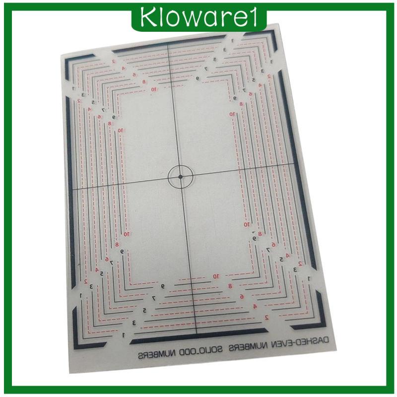 [Kloware1] Homyl PSA Card Grading Centering Tool 10cmx7cm Portable Premium Clear Professional ใช้งานง่าย Durability Trading Cards เครื่องมือวัด