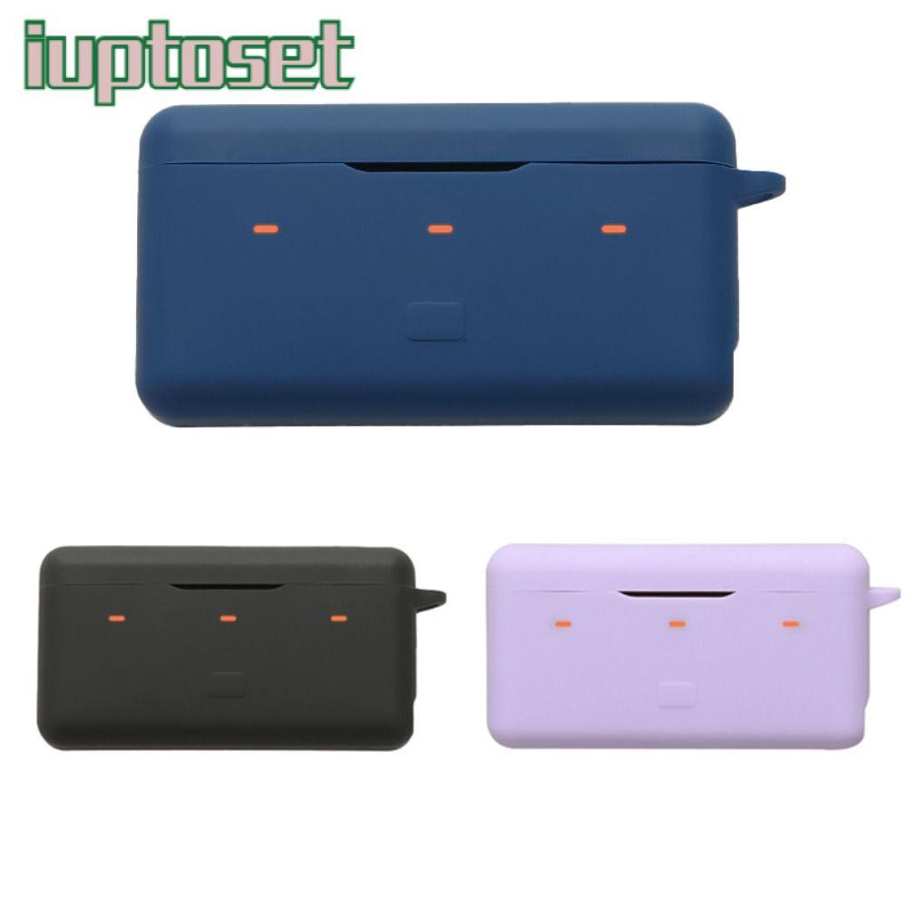 IUPTOSET เครื่องชาร์จแบตเตอรี่, เคสซิลิโคนป้องกันการหล่นกล่องชาร์จฝาครอบป้องกัน,ตัวป้องกัน Soft Shell สําหรับ DJI Osmo 360 อุปกรณ์เสริม
