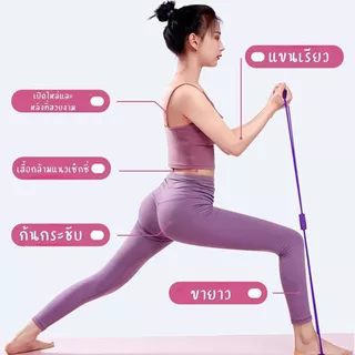 Hithome [พร้อมส่ง] ยางยืดเลข 8 ยางยืดออกกำลังกาย ลดต้นแขน กระชับสัดส่วน อุปกรณ์โยคะ เกรดพรีเมียม