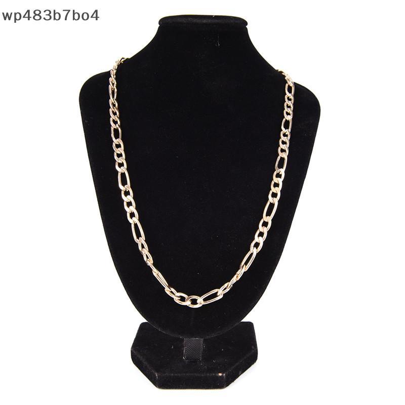 WPB สร้อยคอแฟชั่นแบบโซ่ประดับทอง18K สำหรับผู้ชายเครื่องประดับสร้อยคอยาวสำหรับผู้หญิง