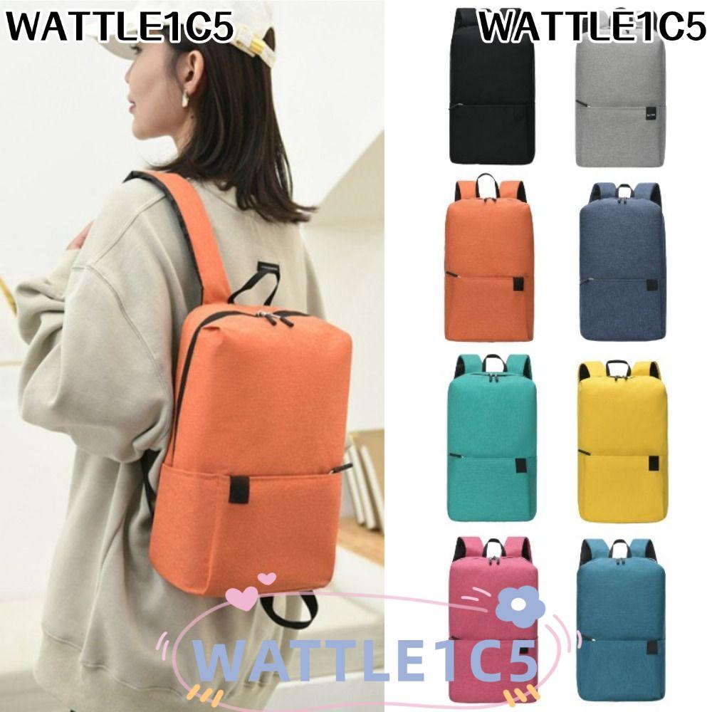 WATTLE1C5 กระเป๋าเป้สะพายหลังขนาดเล็ก, กระเป๋าเดินทางสีทึบความจุขนาดใหญ่, แบบพกพากันน้ําหลายกระเป๋ากระเป๋านักเรียนกระเป๋าเดินทาง