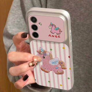 น่ารัก เคส For Samsung A07 A17 A05 A36 A56 A06 A15 A56 A14 A25 A24 A32 A35 S26 S24 S25 Ultra ฝุ่นนุ่มTPUโทรศัพท์ปกหลัง